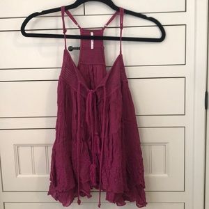 Free people magenta top